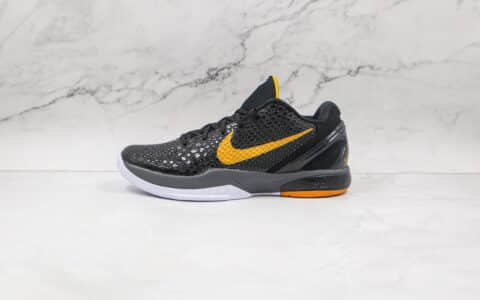 耐克Nike Zoom Kobe VI Protro Black Del Sol纯原版本科比6代黑曼巴篮球鞋内置碳板支持实战 货号：436311-002
