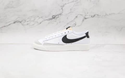 耐克Nike Blazer Low '1977 VNTG纯原版本低帮开拓者白黑色板鞋原盒原标 货号：DC4769-102