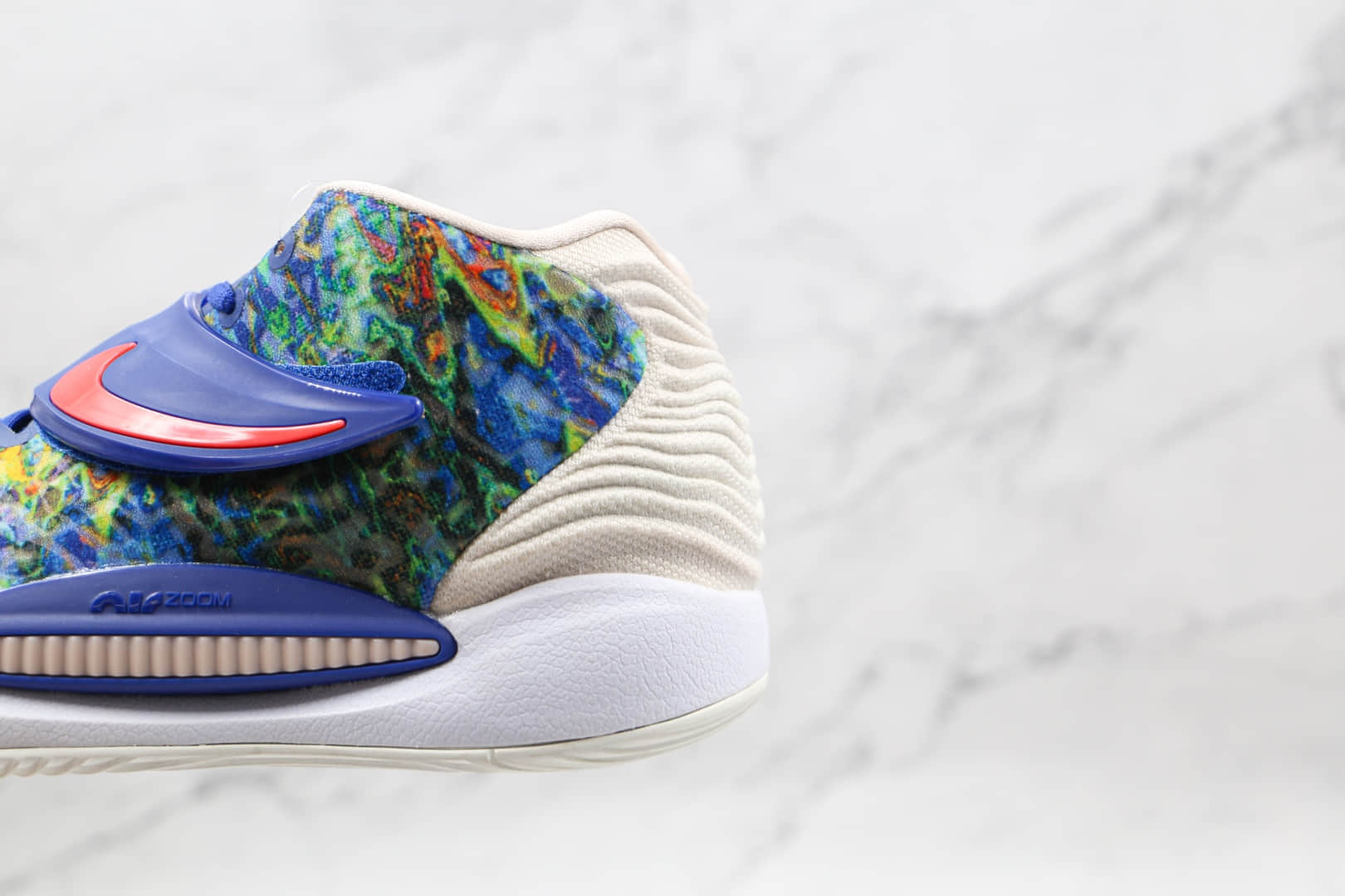 耐克Nike Zoom KD 14纯原版本杜兰特14代扎蓝色染配色实战篮球鞋内置气垫 货号：CZ0170-400