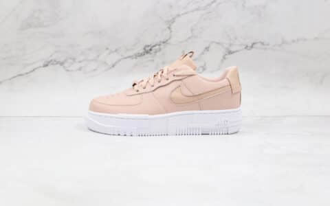 耐克Nike AIR FMRCE 1纯原版本低帮空军一号藕粉色解构板鞋内气气垫 货号：CK6649-002