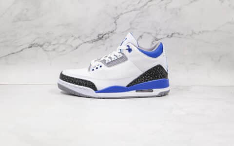 乔丹Air Jordan 3 Cool Grey纯原版本白蓝色AJ3篮球鞋原鞋开模一比一打造 货号：CT8532-145