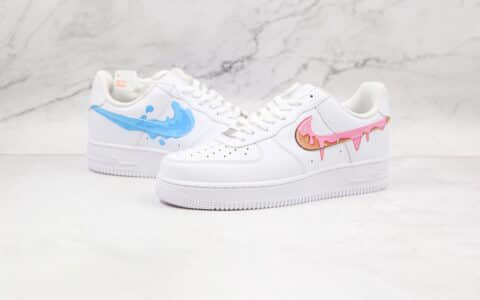 耐克Nike Air Force 1 Low’07纯原版本低帮空军一号白红蓝色鸳鸯浪花水滴板鞋内置气垫 货号：CW2288-111