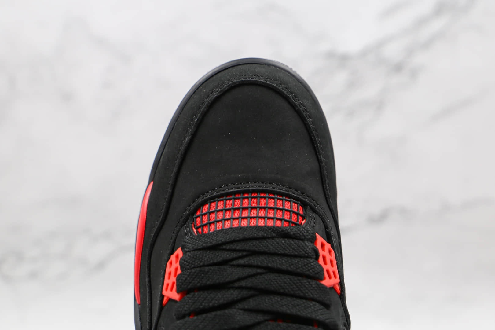 乔丹Air Jordan 4 Retro Red Thunder纯原版本黑红雷电AJ4篮球鞋原鞋开模一比一打造 货号：CT8527-016