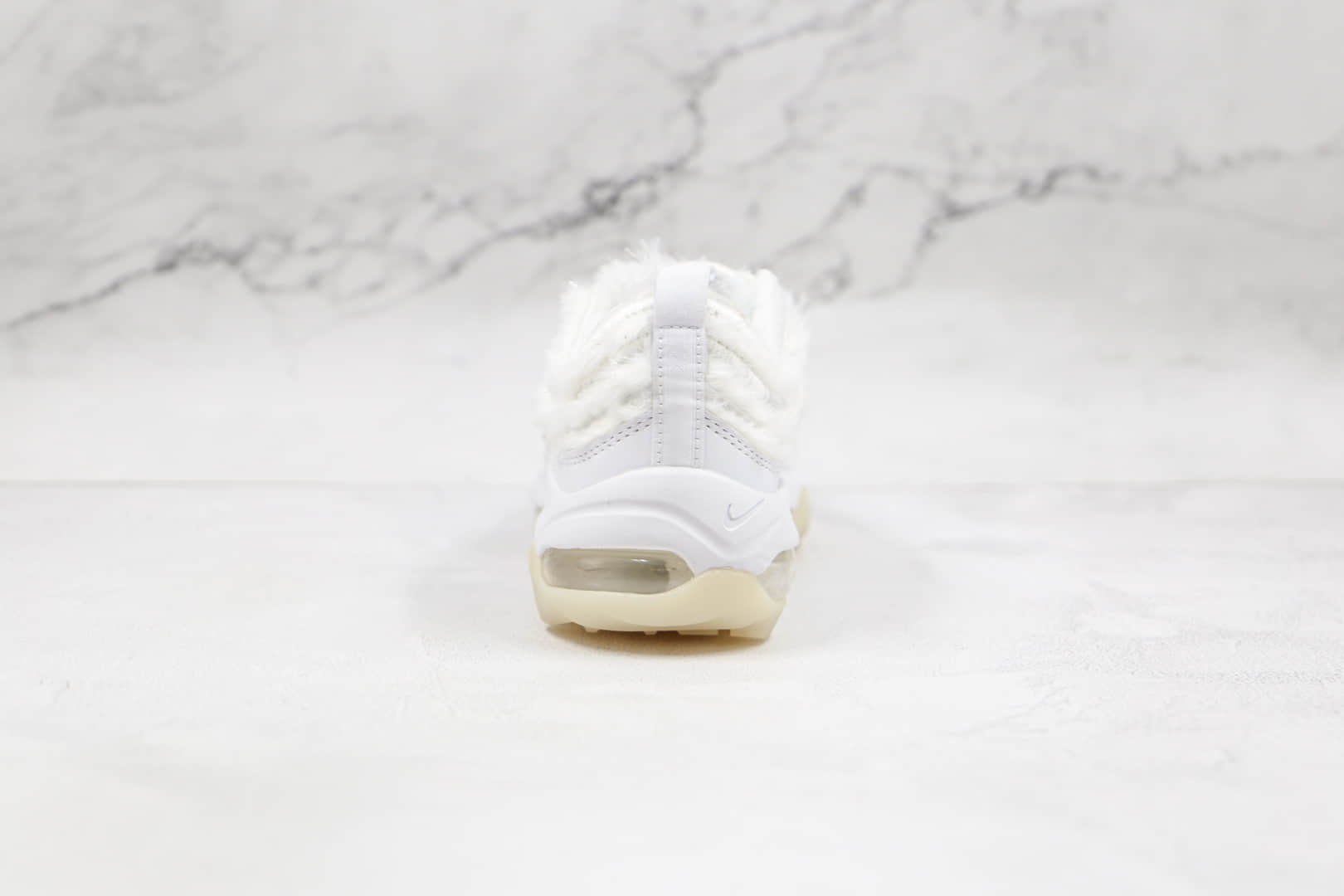 耐克Nike Air Max 97 Golf纯原版本高尔夫子弹Max97纯白毛绒气垫鞋原盒原标 货号：CK4437-101