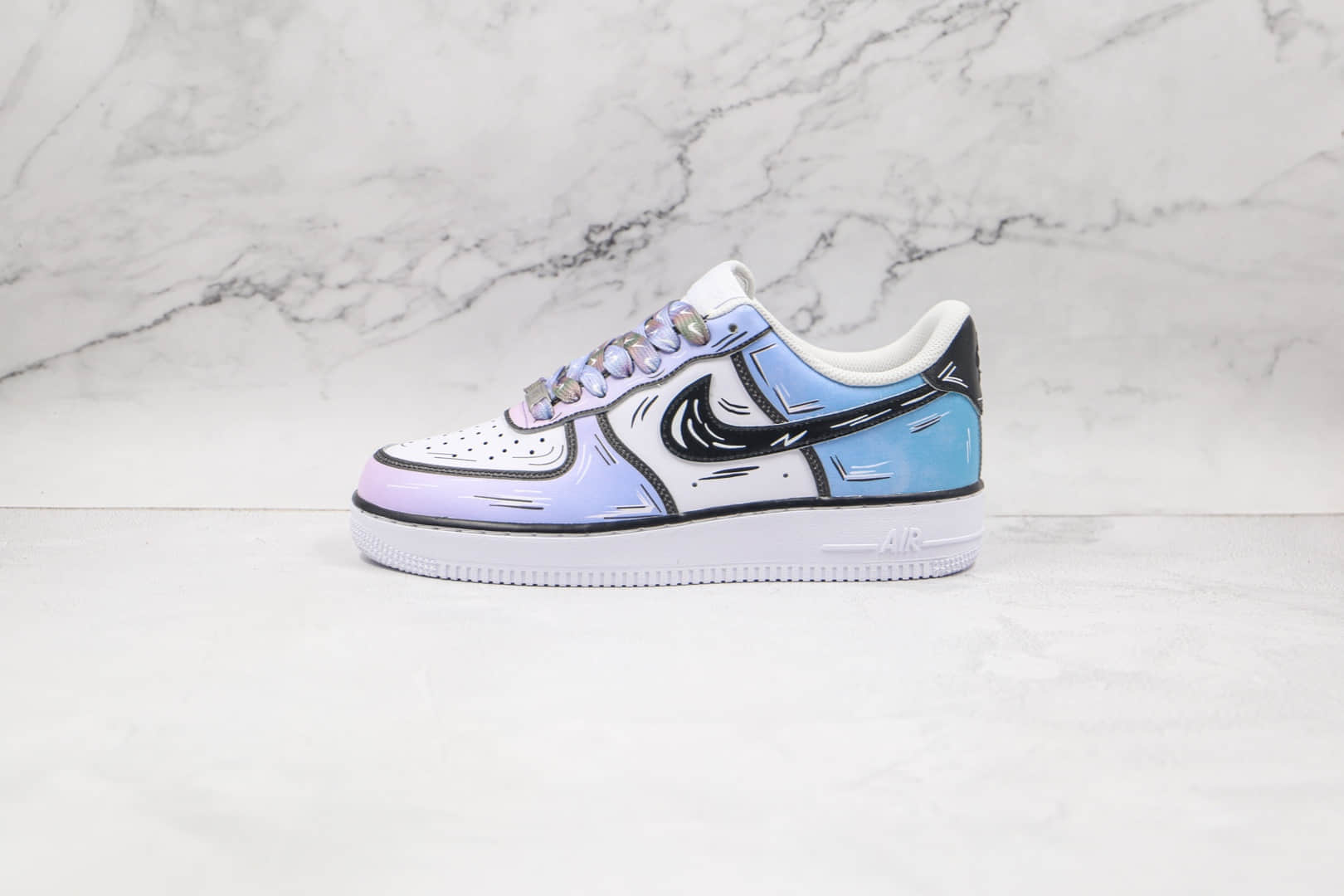 耐克Nike Air Force 1 Low 07纯原版本低帮空军一号二次元棉花糖涂鸦板鞋内置气垫 货号：CW2288-211