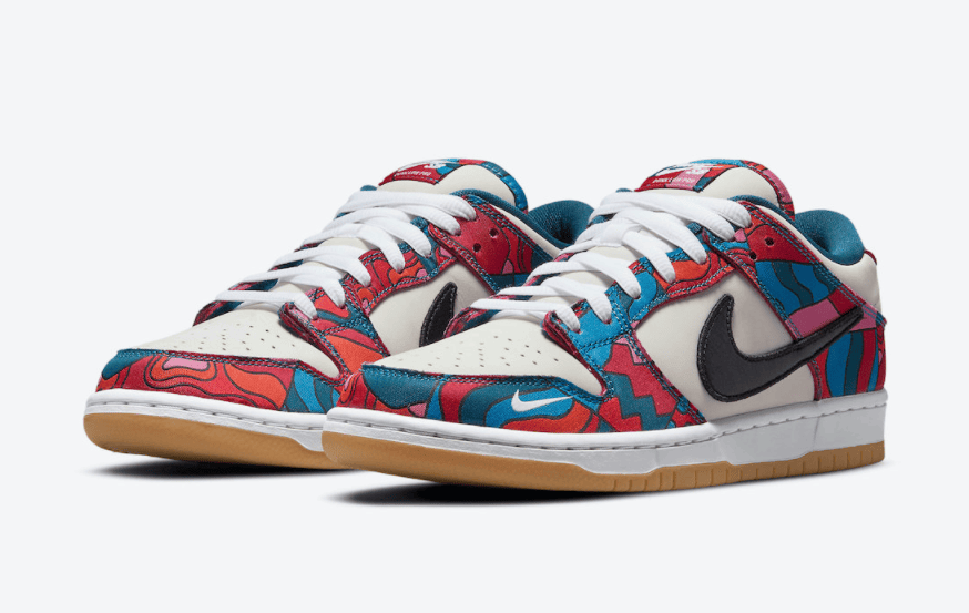 视觉抢眼！全新Parra x Nike SB Dunk Low月底发售！ 货号：DH7695-600