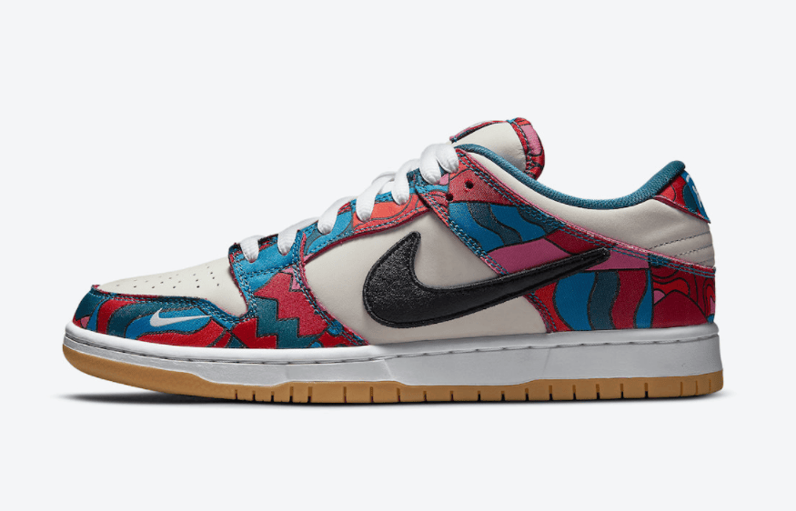 视觉抢眼！全新Parra x Nike SB Dunk Low月底发售！ 货号：DH7695-600