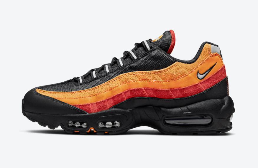 西红柿炒蛋！Nike复古跑鞋Air Max 95新配色即将发售！ 货号：DC9412-001