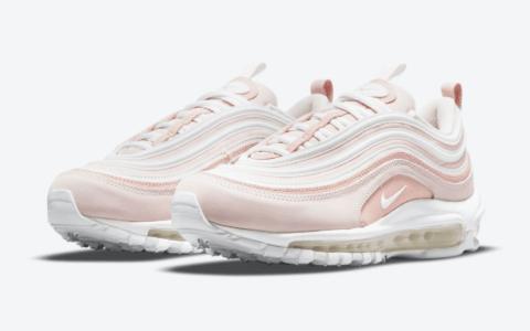 粉白少女心！复古跑鞋Nike Air Max 97新配色即将登场！ 货号：DJ3874-600