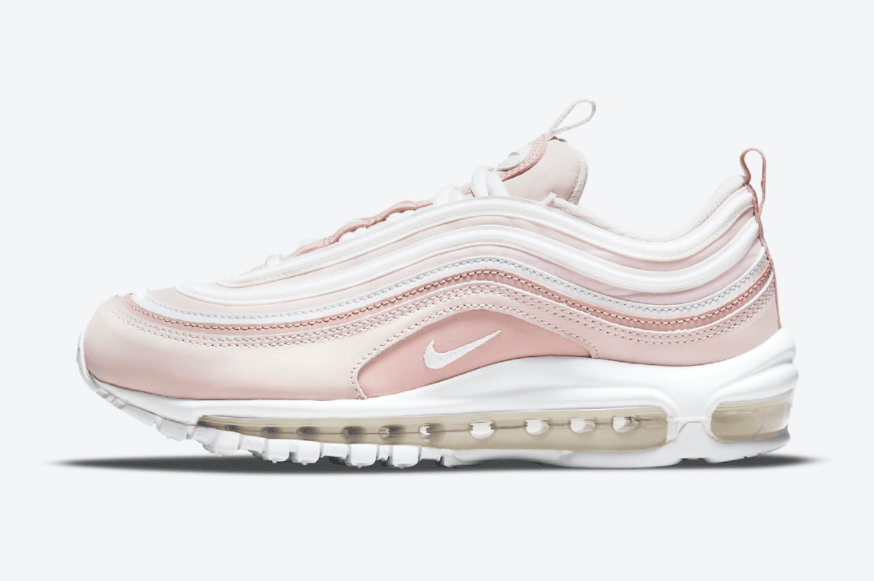 粉白少女心！复古跑鞋Nike Air Max 97新配色即将登场！ 货号：DJ3874-600