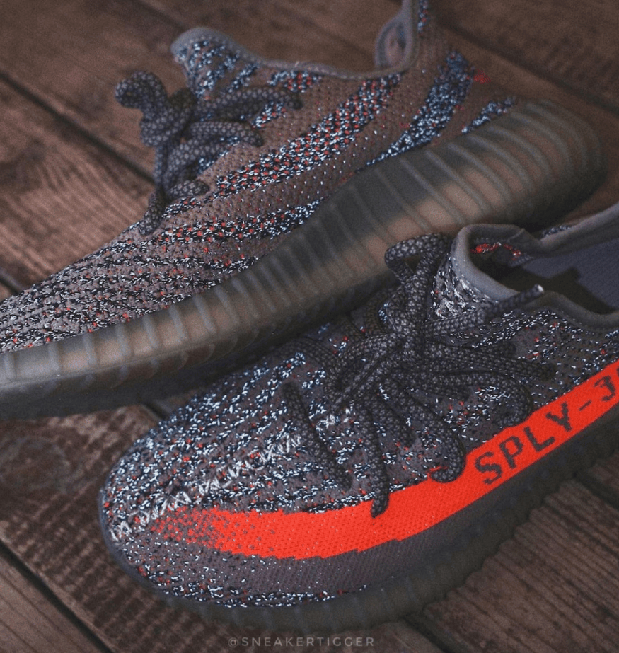 全新Yeezy 350 V2“灰橙满天星”最新实物图曝光！太骚气！