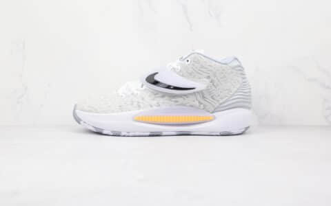 耐克Nike Zoom KD 14纯原版本杜兰特14代白灰色篮球鞋原楦头纸板打造支持实战 货号：CZ0170-100