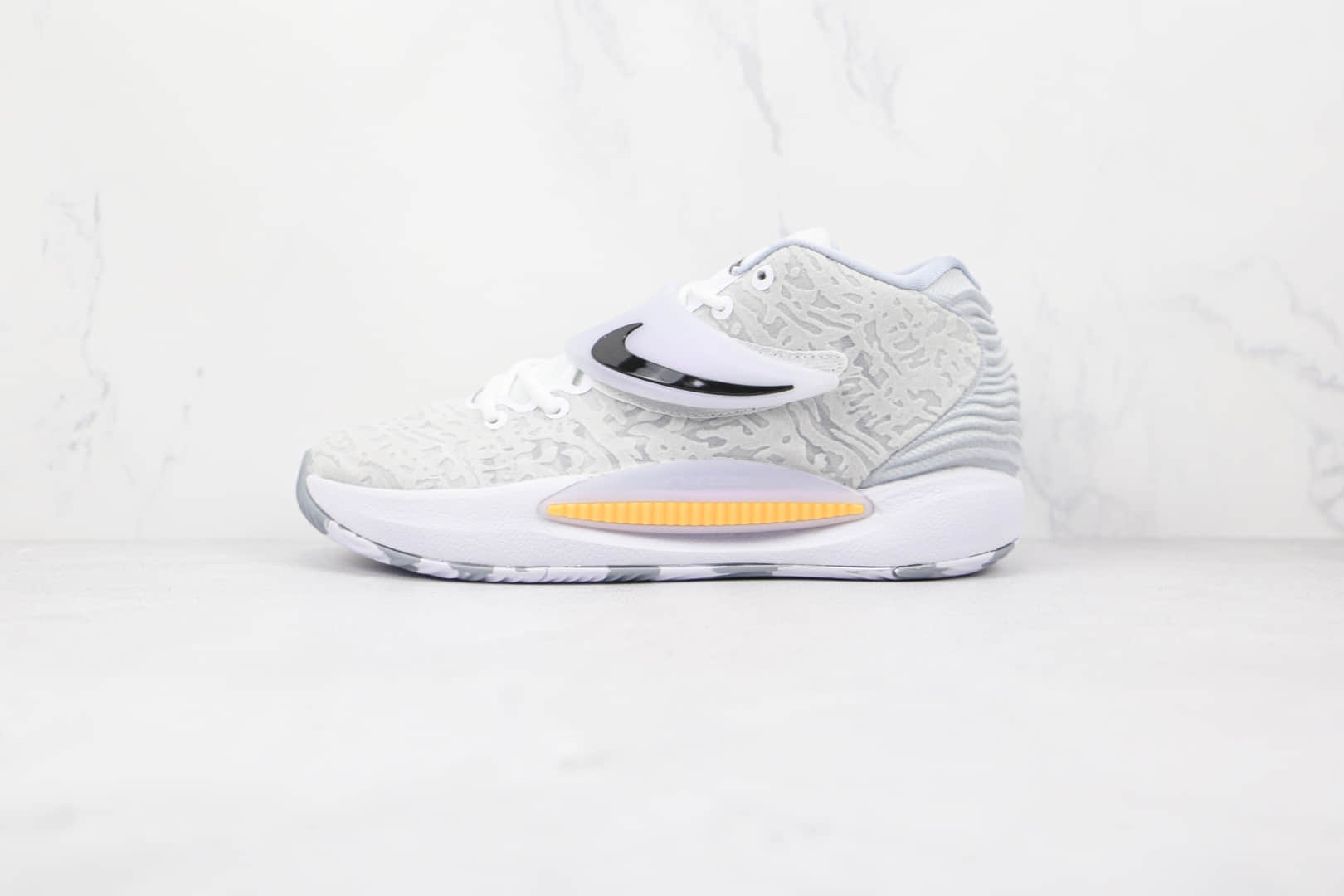 耐克Nike Zoom KD 14纯原版本杜兰特14代白灰色篮球鞋原楦头纸板打造支持实战 货号：CZ0170-100