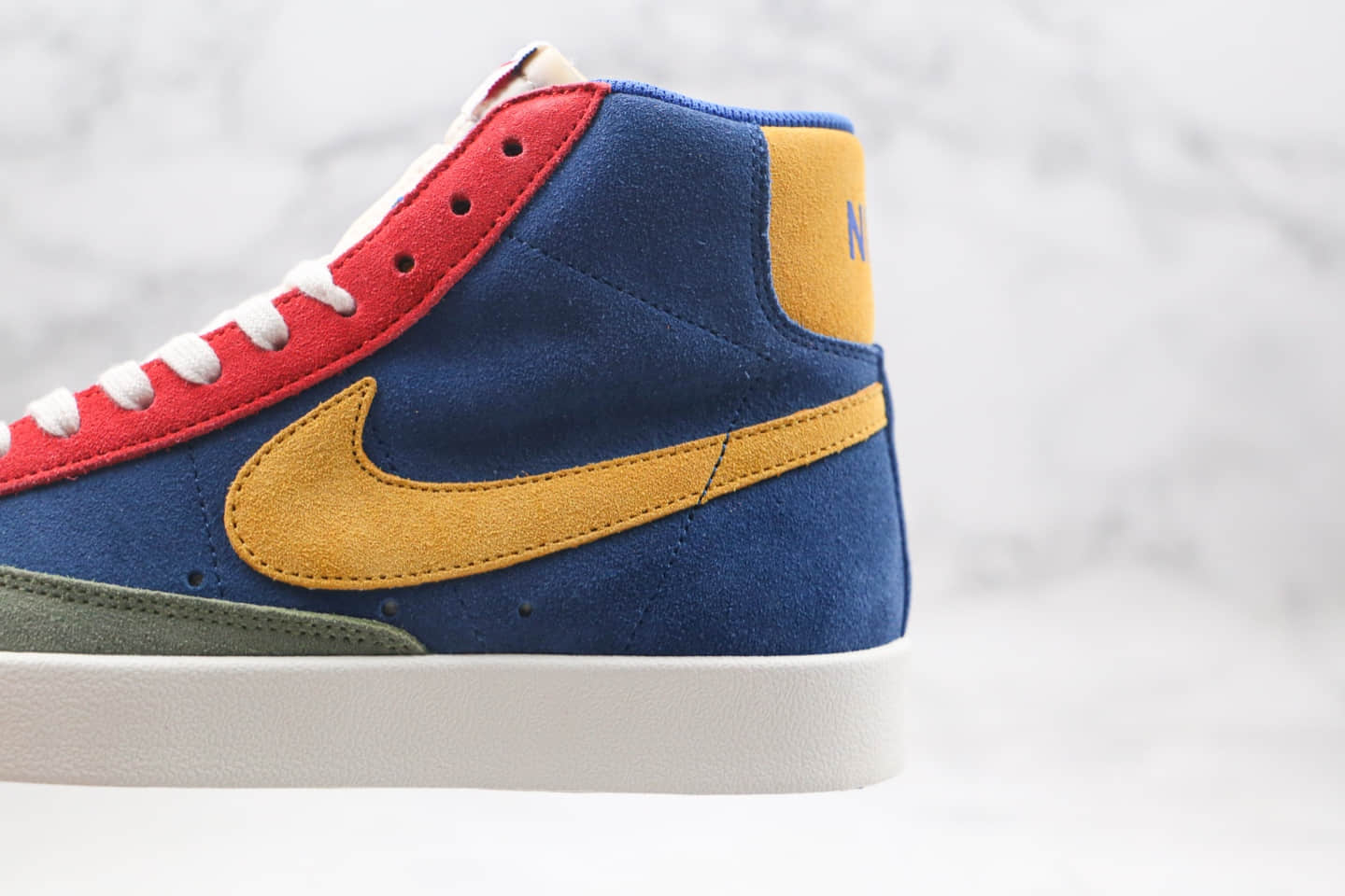 耐克Nike Blazer Mid '1977 Vintage WE纯原版本高帮开拓者马卡龙糖果鸳鸯配色板鞋原档案数据开发 货号：DC9179-476