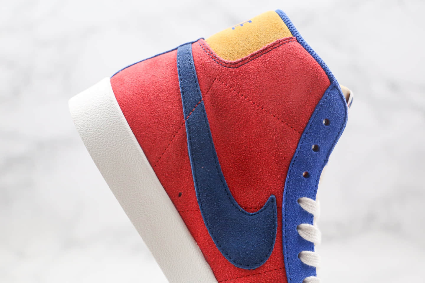 耐克Nike Blazer Mid '1977 Vintage WE纯原版本高帮开拓者马卡龙糖果鸳鸯配色板鞋原档案数据开发 货号：DC9179-476