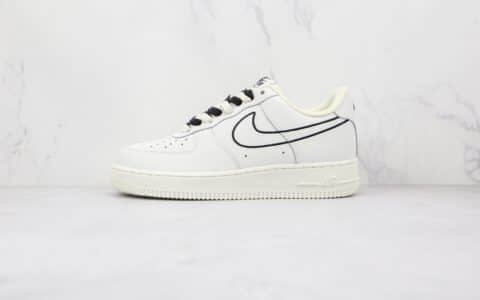 耐克Nike Air Force 1 Low纯原版本低帮空军一号白黑色板鞋内置气垫 货号：CL6326-158