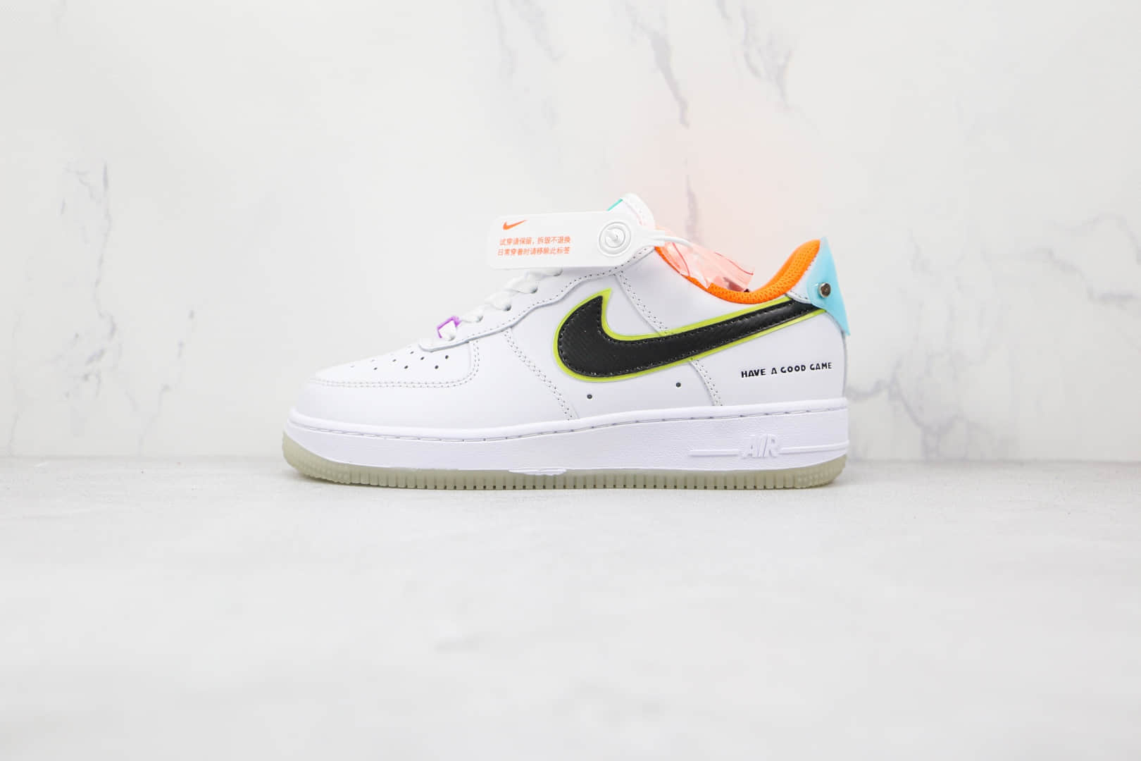 耐克Nike Air Force 1 Low Have A Good Game纯原版本低帮空军一号白黑色游戏鬼脸板鞋内置气垫 货号：DO2333-101