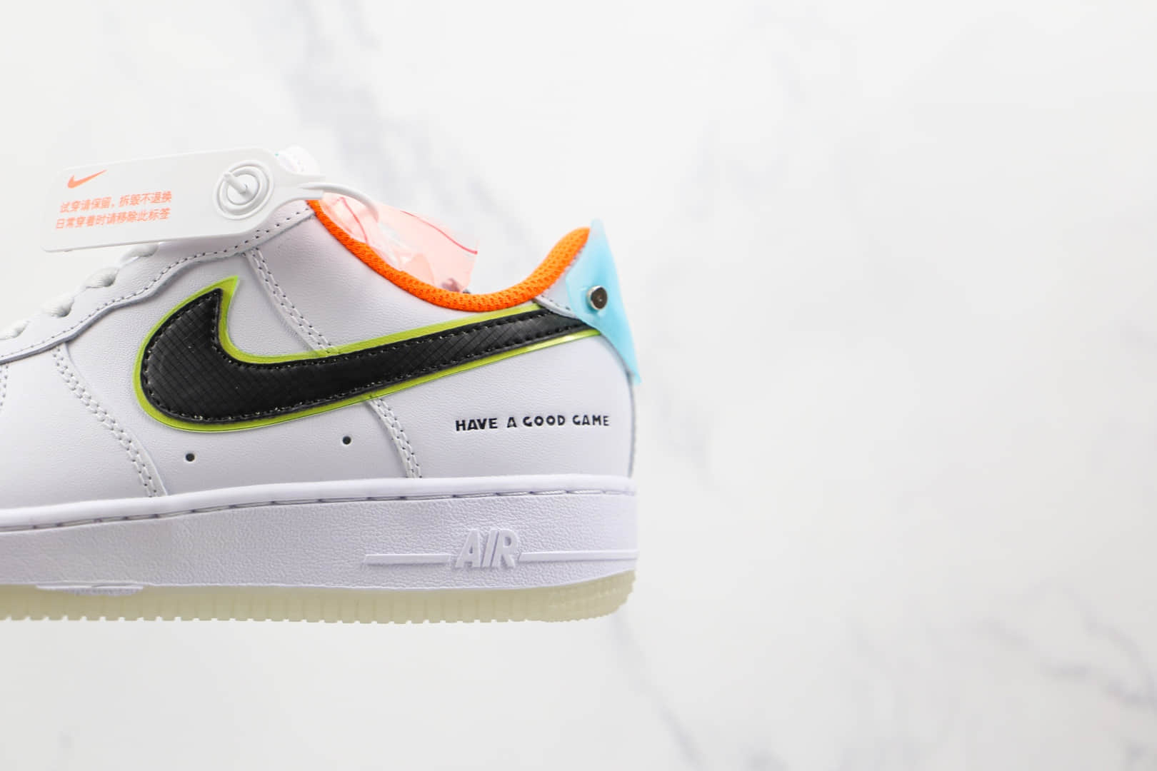 耐克Nike Air Force 1 Low Have A Good Game纯原版本低帮空军一号白黑色游戏鬼脸板鞋内置气垫 货号：DO2333-101