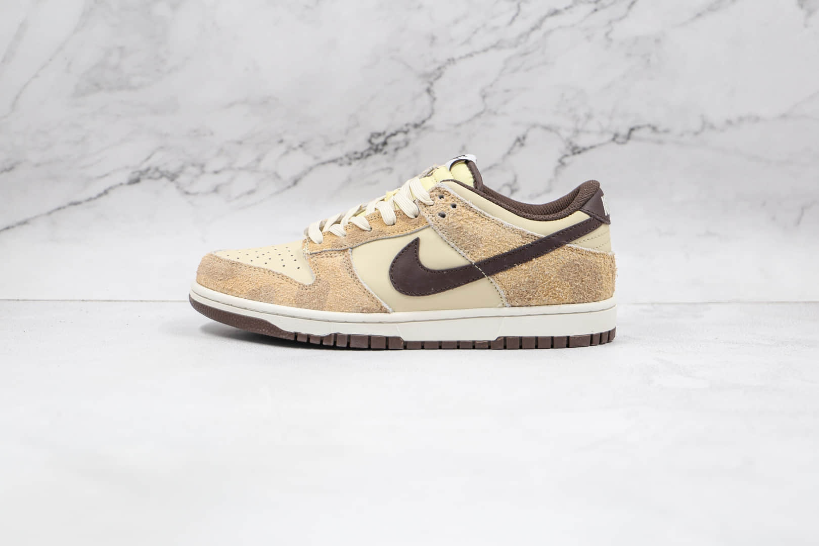 耐克Nike Dunk Low Retro PRM Cheetah纯原版本低帮DUNK米白棕猎豹动物印花板鞋原盒原标 货号：DH7913-200