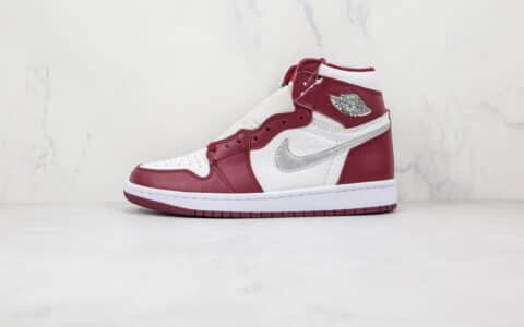 乔丹Air Jordan 1 High OG Bordeaux纯原版本高帮AJ1波尔多酒红色篮球鞋原档案数据开发 货号：555088-611