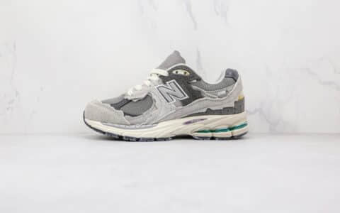 新百伦New Balance 2002R Protection Pack纯原版本灰色不规则剪裁解构NB2002复古慢跑鞋原档案数据开发 货号：M2002RDA