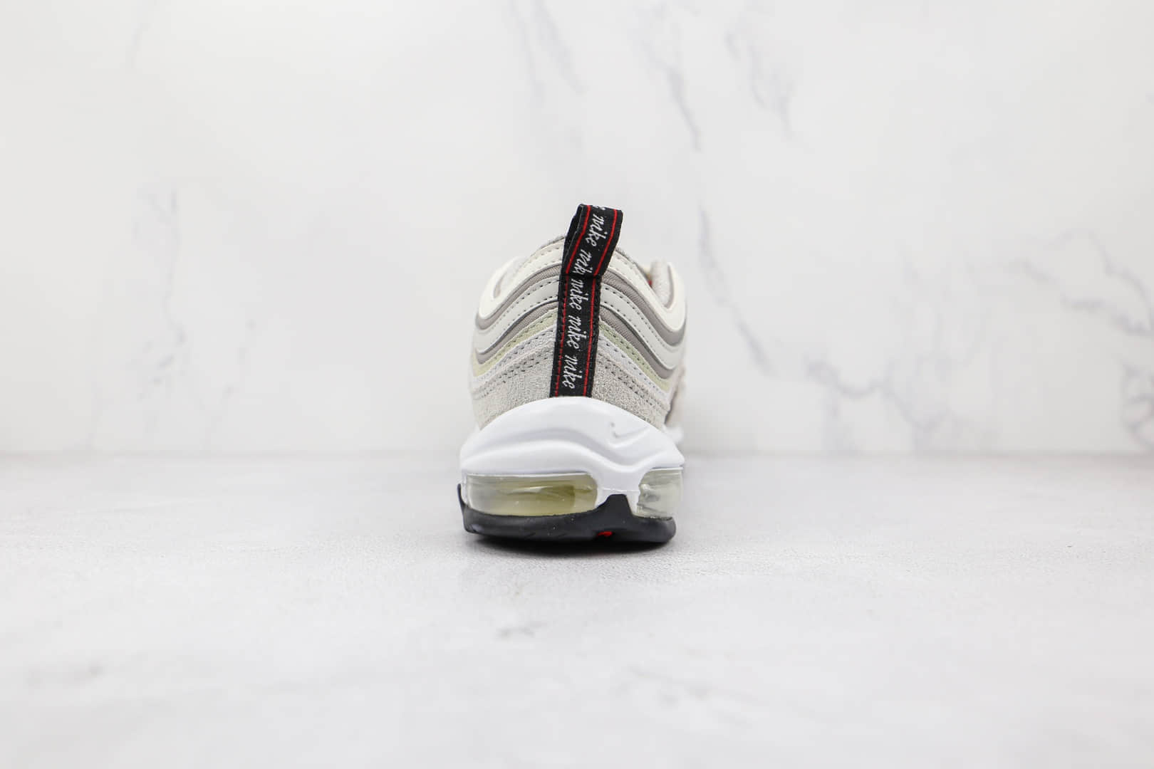 耐克Nike Air Max 97纯原版本子弹头Max97灰白色气垫鞋原楦头纸板打造 货号：DB0246-001
