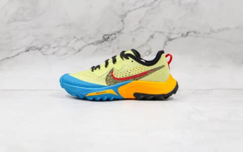 耐克Nike Air Zoom Terra Kiger 7纯原版本越野跑鞋登山鞋黄蓝色内置真Zoom气垫 货号：CW6066-009