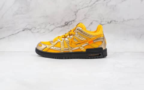 耐克Off-White x Nike Air Rubber Dunk公司级版本低帮Dunk联名OW黑金原纸板原楦打造 货号：CU6015-700