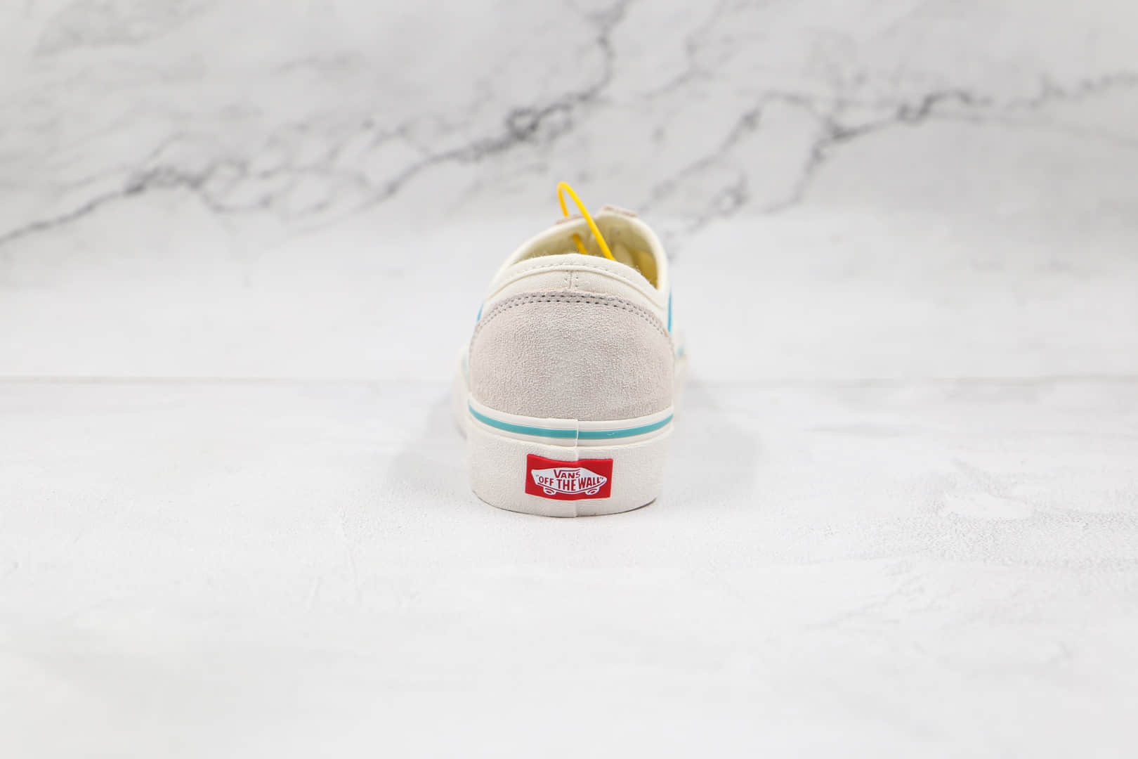 万斯Vans Style 36公司级版本半月包头低帮板鞋灰白蓝原厂DT钢印 货号：VNOS32J6JA