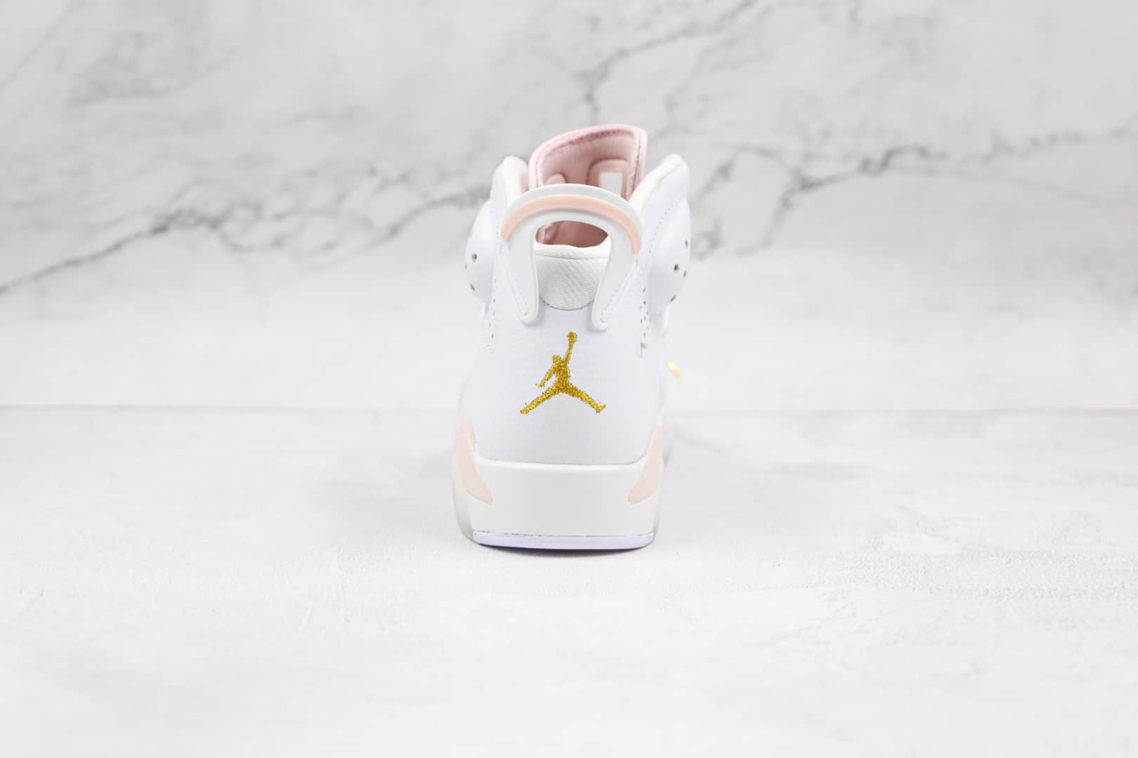 乔丹Air Jordan 6 Retro Gold Hoops纯原版本白粉耳环AJ6篮球鞋原盒原标原档案数据开发 货号：DH9696-100