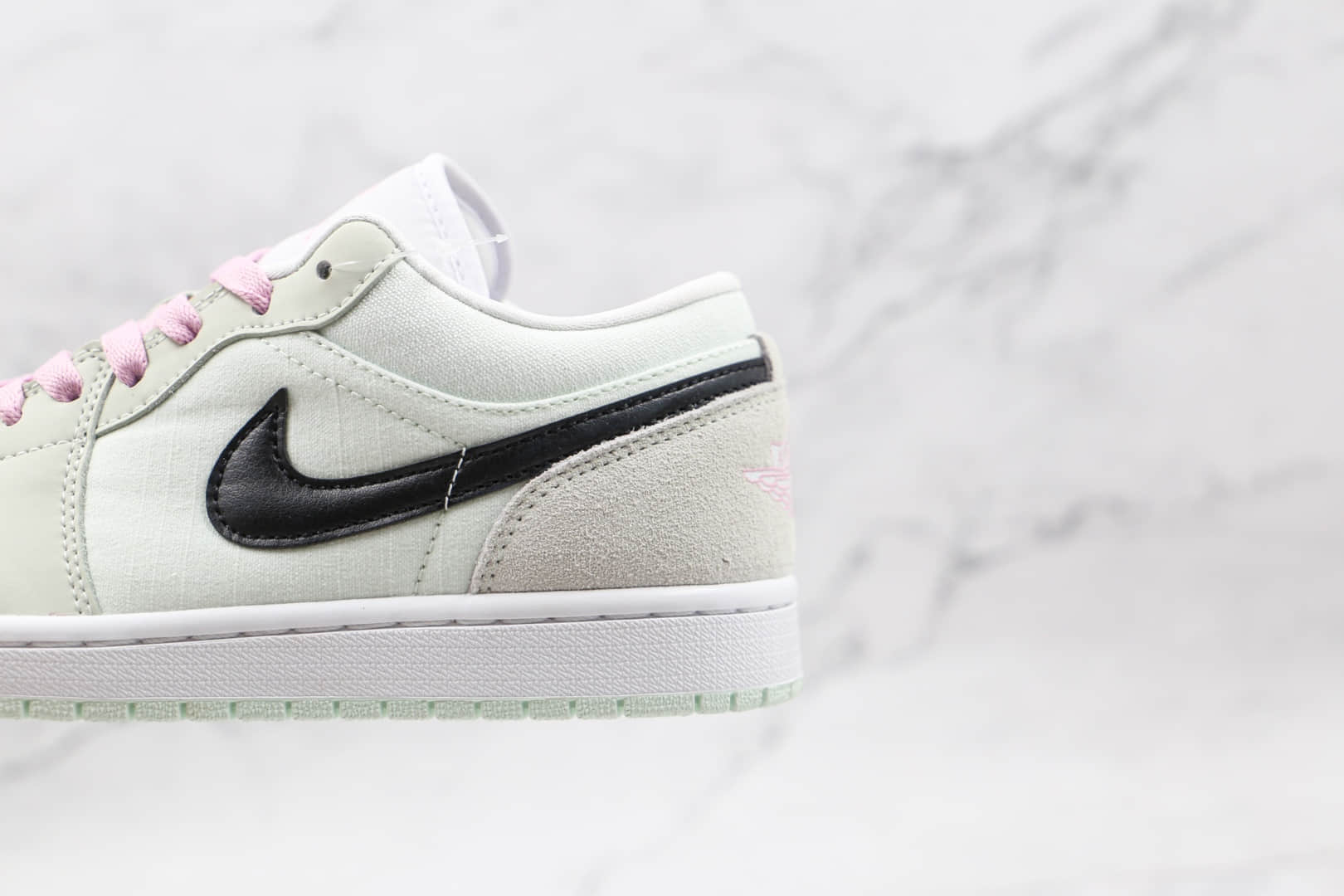 乔丹Air Jordan 1 Low纯原版本低帮AJ1蒂芙尼绿樱花粉板鞋原档案数据开发 货号：CZ0776-300