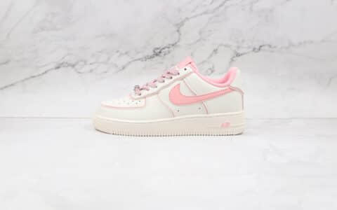 耐克Nike Air Force 1 Low '07纯原版本低帮空军一号白粉色板鞋内置气垫 货号：UH8958-033