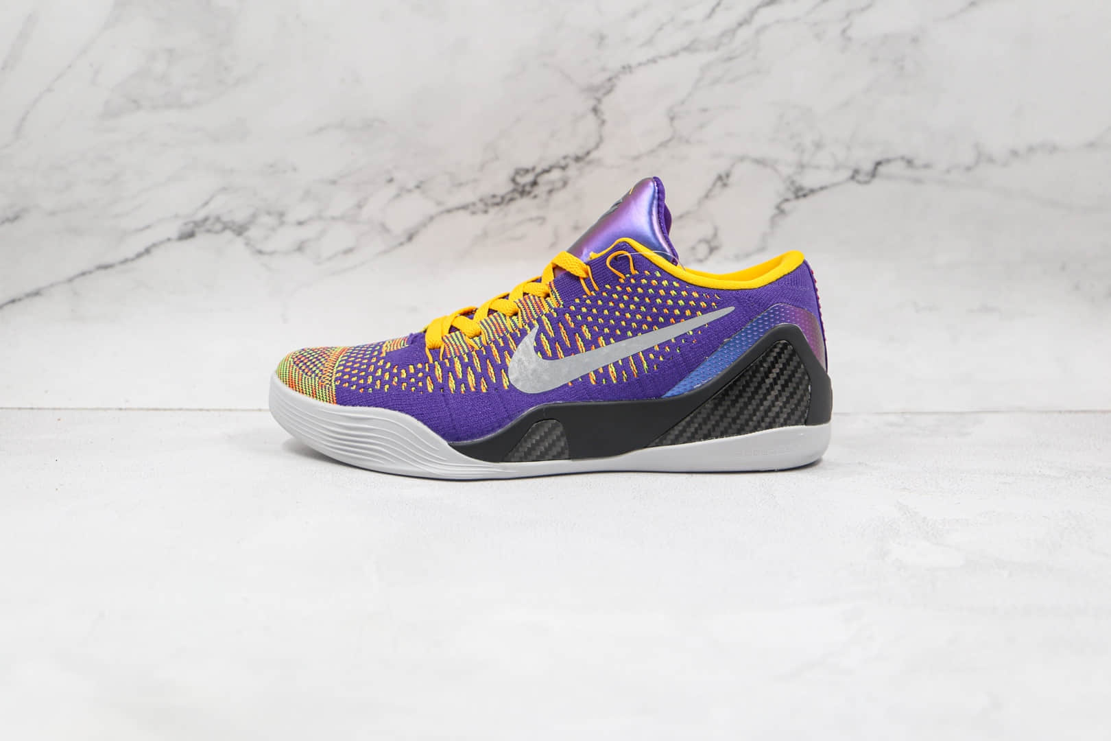 耐克Nike Zoom Kobe IX纯原版本科比9代紫金色黑曼巴篮球鞋支持实战 货号：630487-500