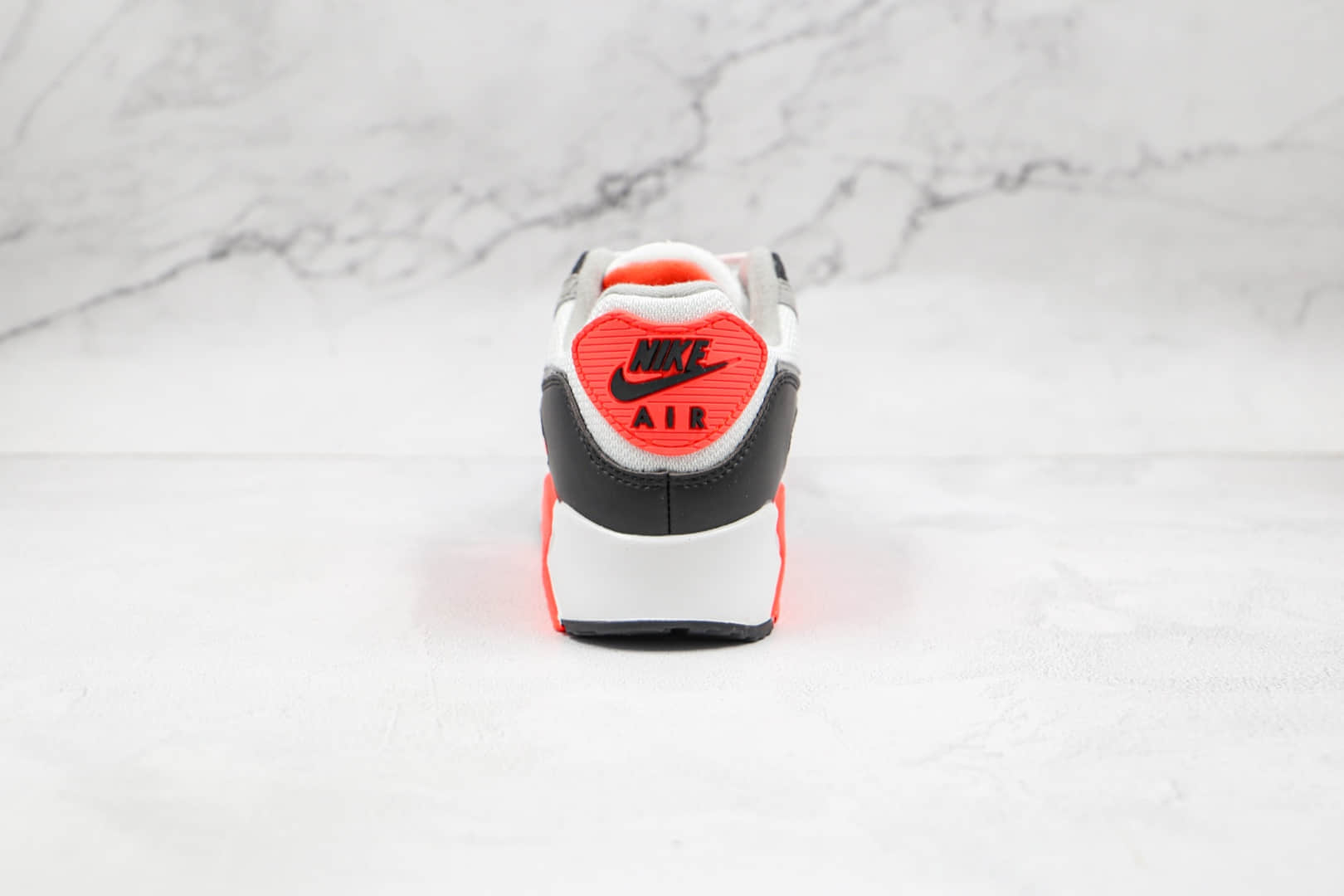 耐克Nike Air Max 90 Infrared纯原版本元年红外线Max90灰黑红色气垫鞋原鞋开模一比一打造 货号：CT1685-100