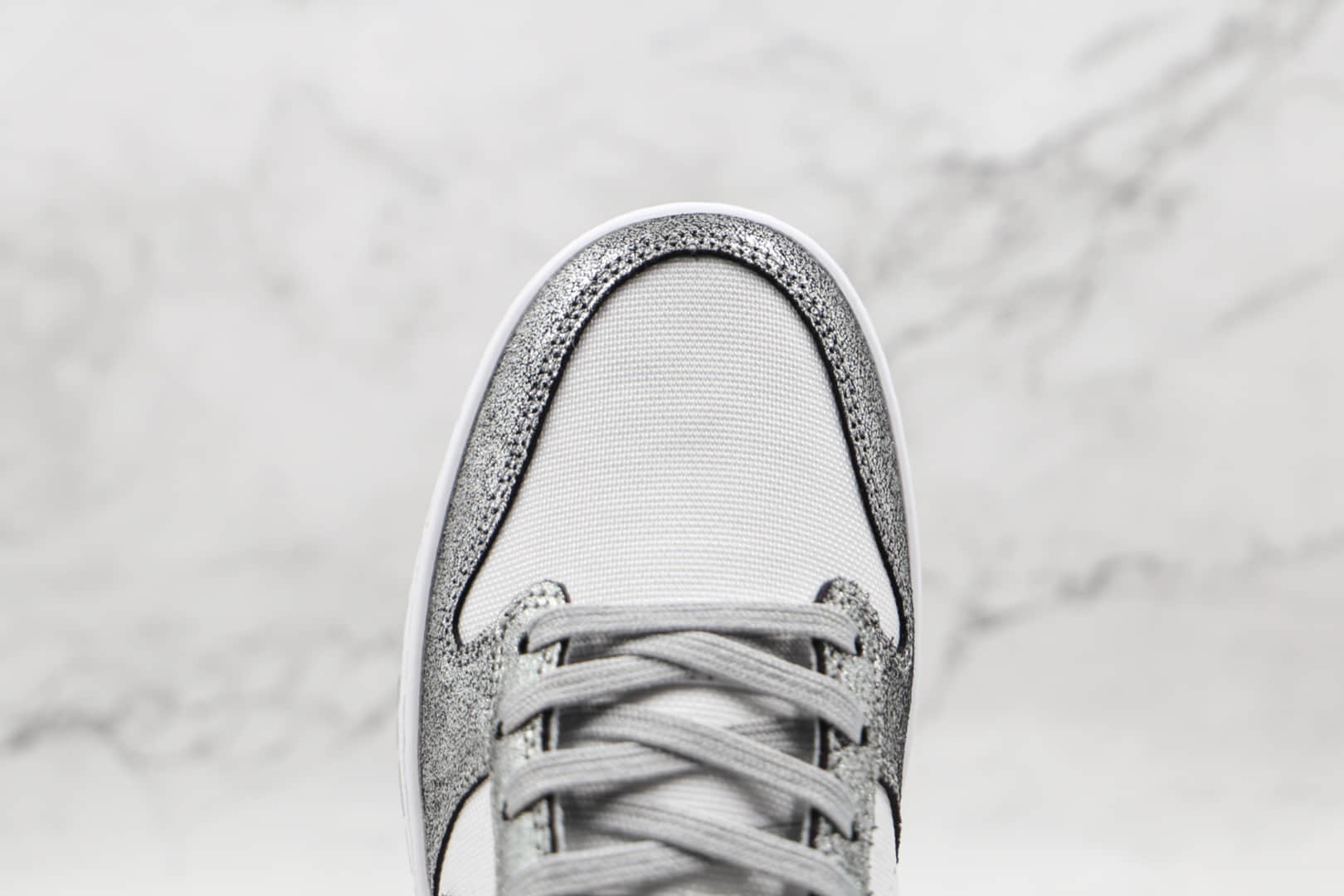 耐克Nike Dunk Low Retro纯原版本伦纳德白银色黑钩DUNK板鞋原楦头纸板打造 货号：DO5882-001