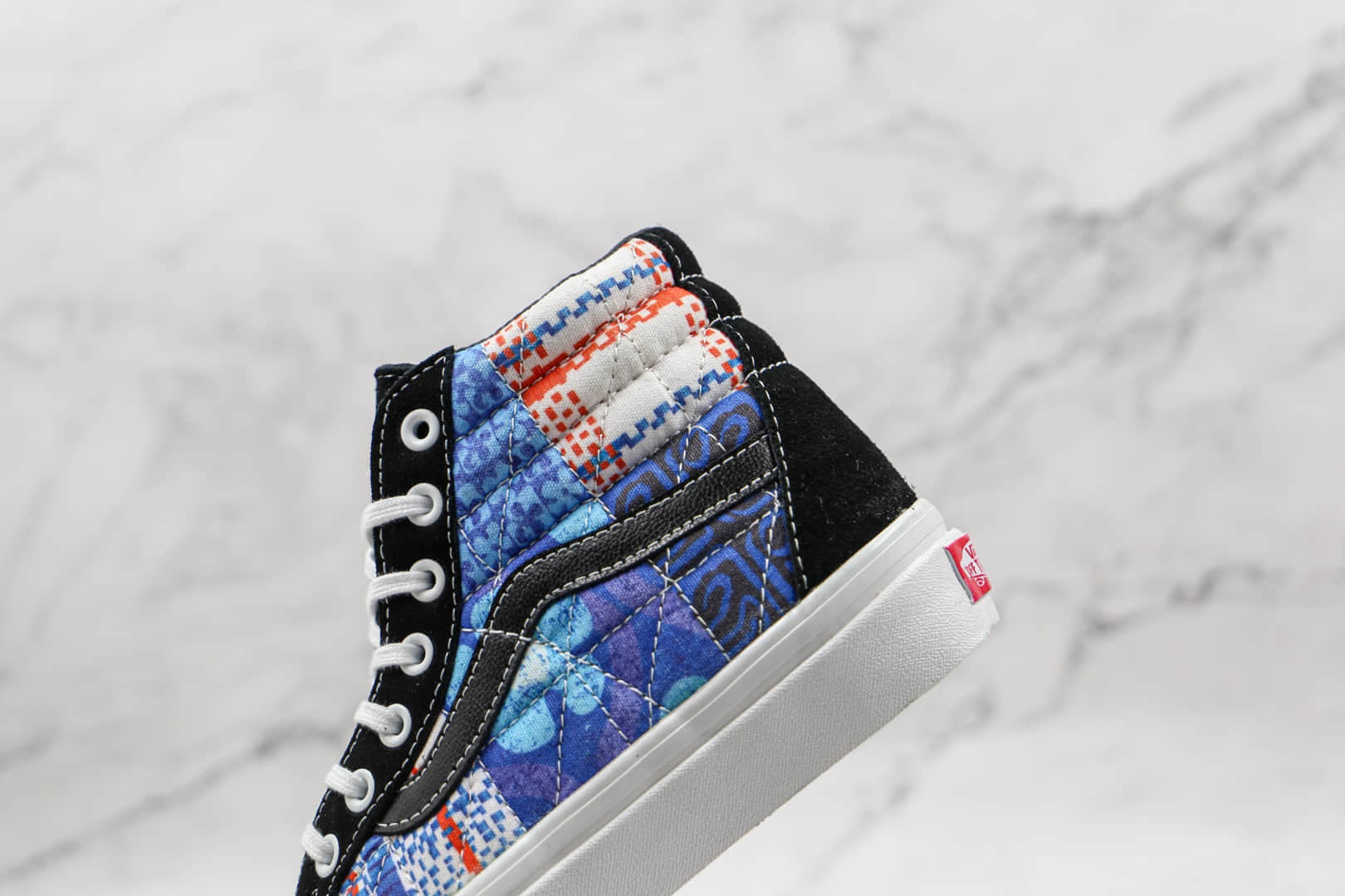 万斯Vans x Sandy Liang x SK8-Hi 38 DX公司级版本三方联名款海绵宝宝图案硫化帆布鞋原厂硫化大底