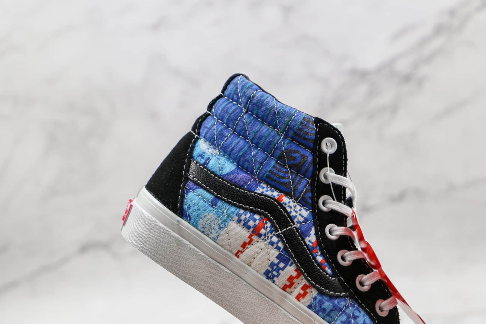 万斯Vans x Sandy Liang x SK8-Hi 38 DX公司级版本三方联名款海绵宝宝图案硫化帆布鞋原厂硫化大底