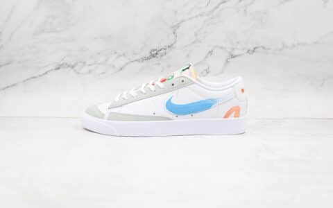 耐克NIKE Blazer LOW 77 VNTG纯原版本低帮开拓者Flyleather联名款涂鸦板鞋原档案数据开发 货号：DM0882-100