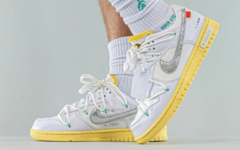 OW x Nike Dunk “The 50”编号01上脚图释出！想冲！