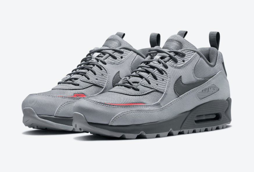 鞋舌带兜！全新Nike Air Max 90 Surplus“狼灰”首度曝光！ 货号：DC9389-001