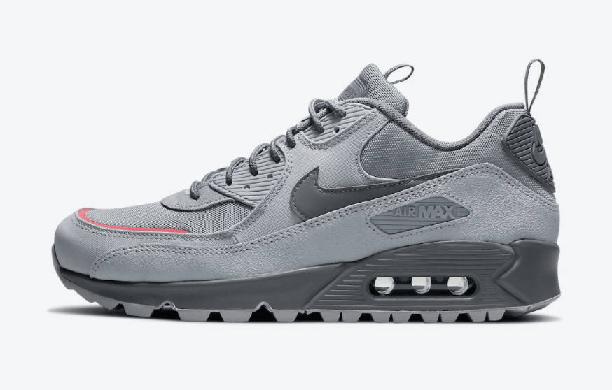 鞋舌带兜！全新Nike Air Max 90 Surplus“狼灰”首度曝光！ 货号：DC9389-001
