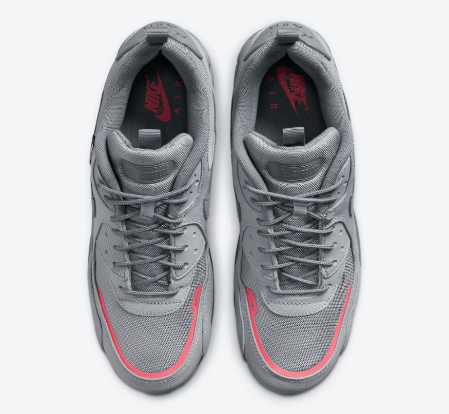 鞋舌带兜！全新Nike Air Max 90 Surplus“狼灰”首度曝光！ 货号：DC9389-001