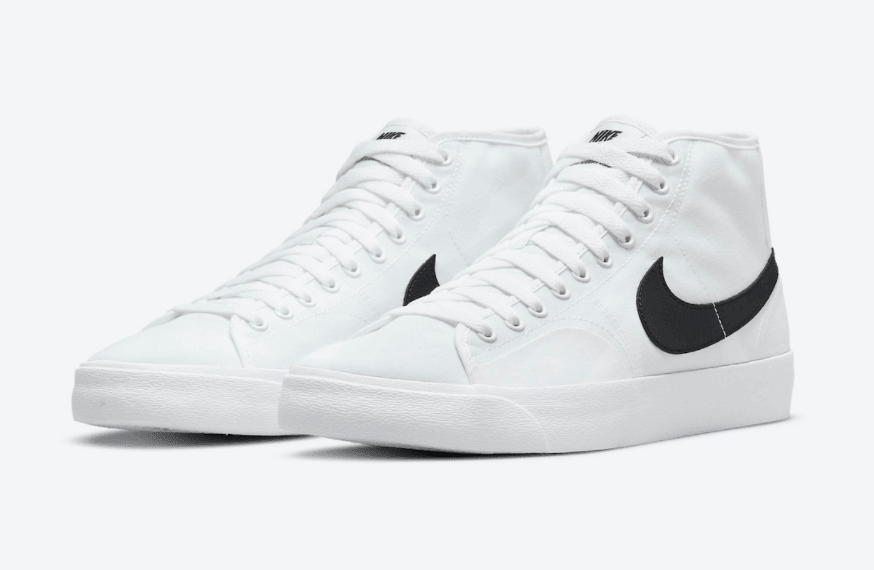 简约白黑！全新Nike SB Blazer Court Mid首度曝光！ 货号：DC8901-100