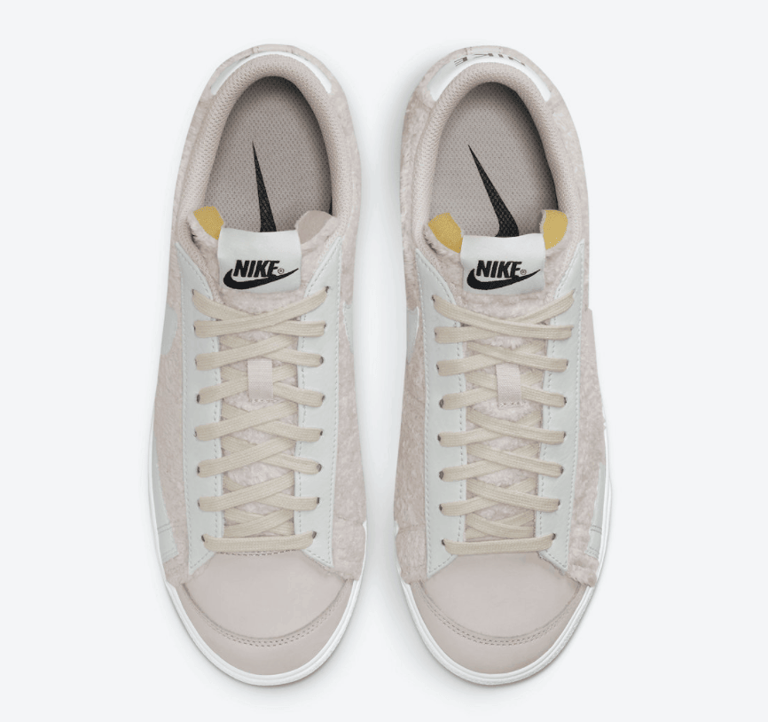 温柔奶咖色！这双毛绒Nike Blazer Low Platform太适合秋冬了！ 货号：DO6715-001