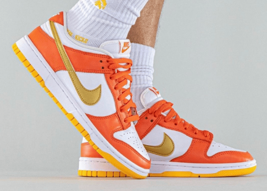 “雪城金钩”！全新白橙Nike Dunk Low首度曝光！