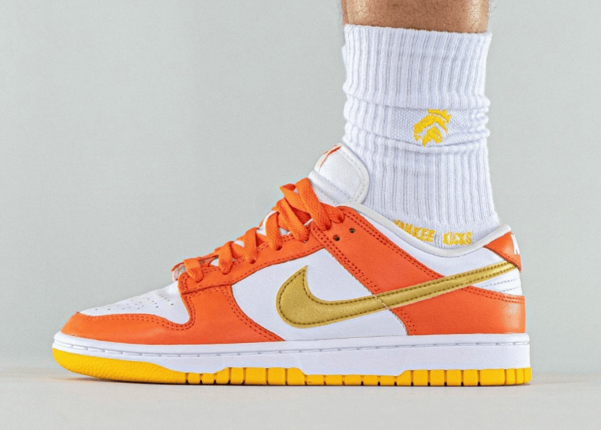 “雪城金钩”！全新白橙Nike Dunk Low首度曝光！