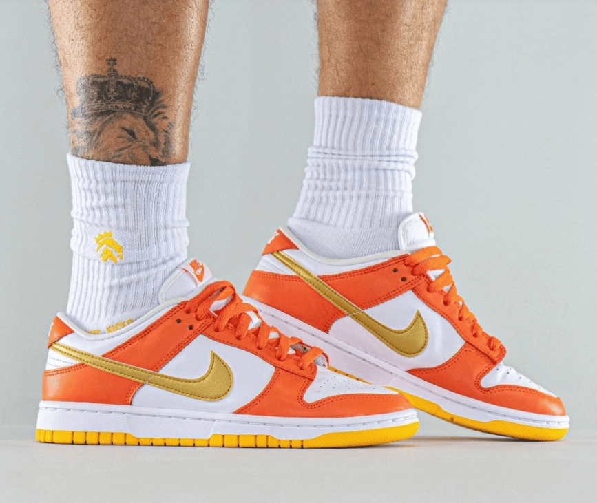 “雪城金钩”！全新白橙Nike Dunk Low首度曝光！