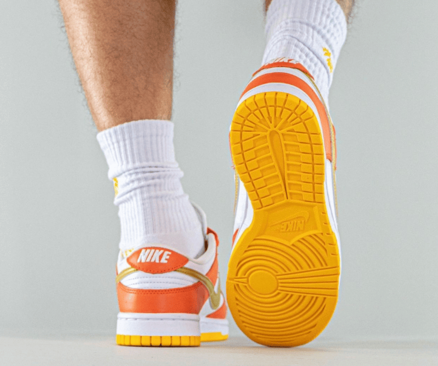 “雪城金钩”！全新白橙Nike Dunk Low首度曝光！