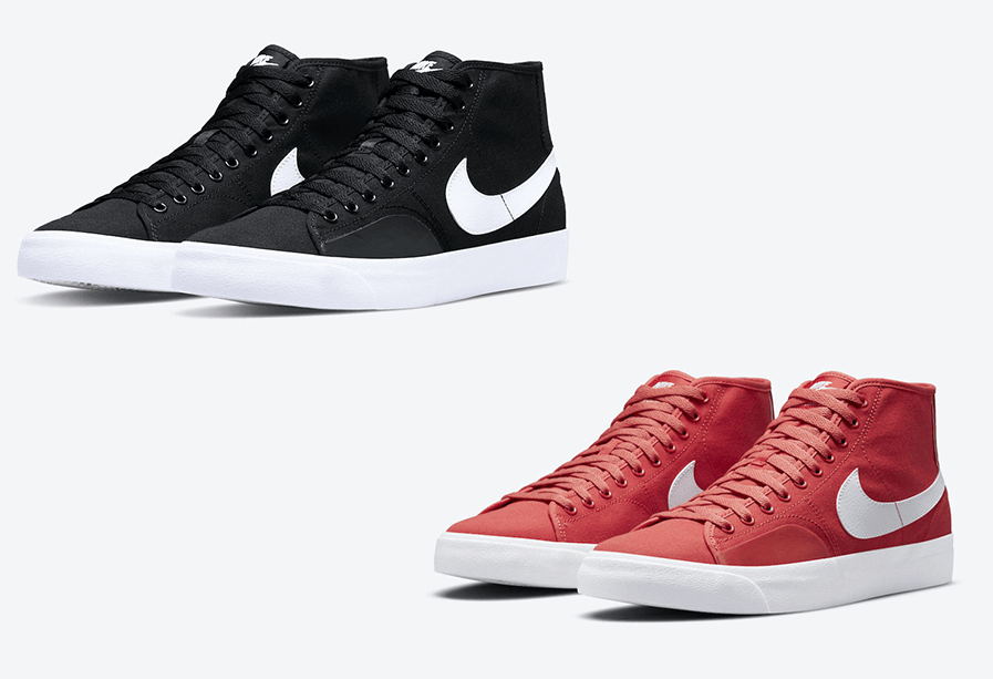 黑白or红白？两款全新配色Nike SB Blazer Court Mid即将登场！