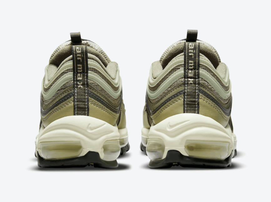 硬朗军事风！耐克复古跑鞋Air Max 97新配色即将登场！ 货号：DO1164-200